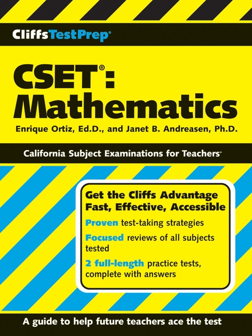Cover image for CliffsTestPrep CSET